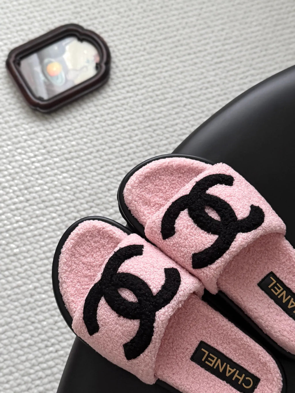 Chanel 26K Women's Furry Slippers