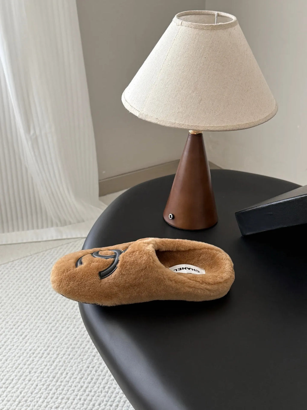 Chanel 26K Women's Furry Slippers