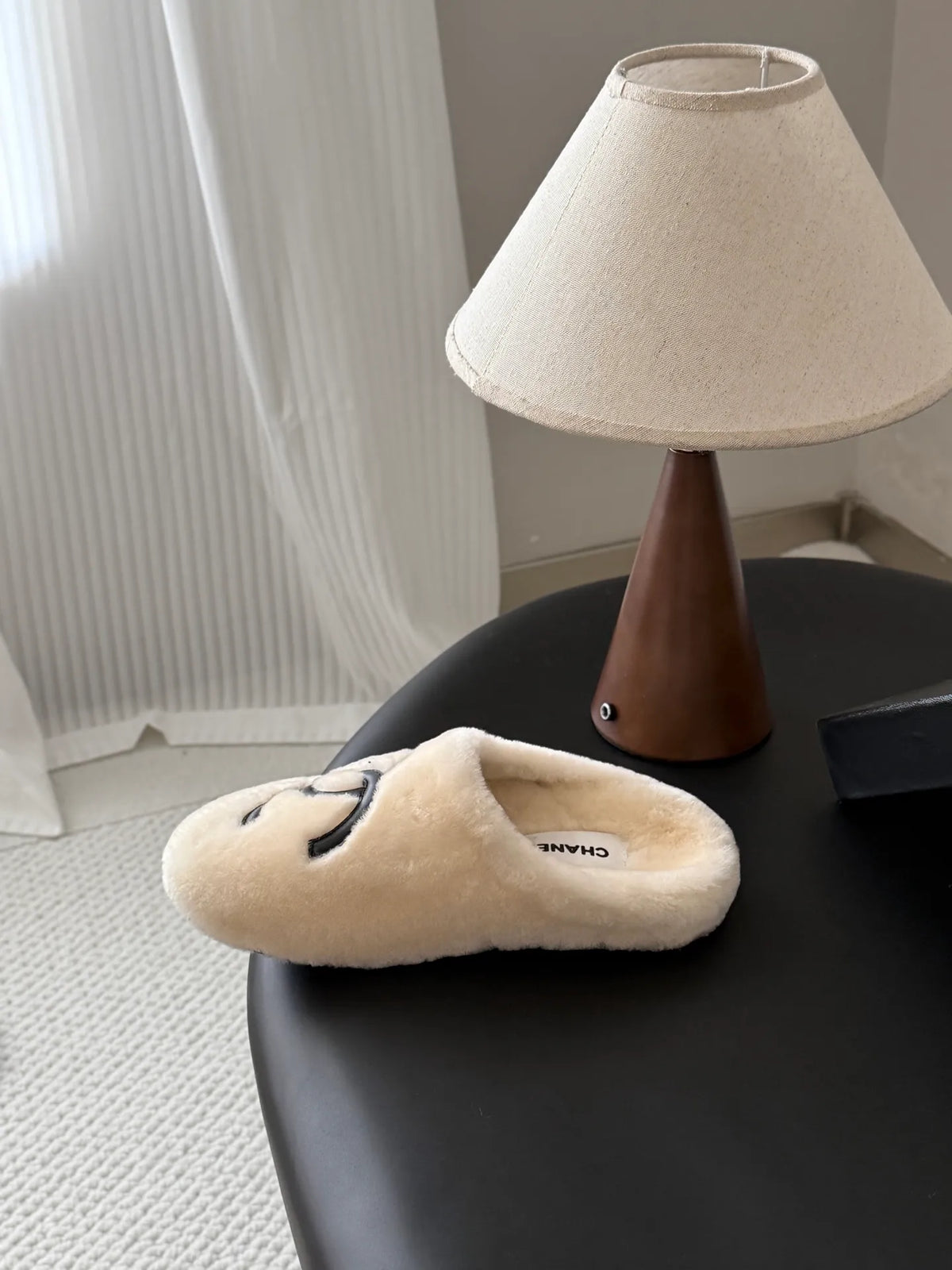 Chanel 26K Women's Furry Slippers