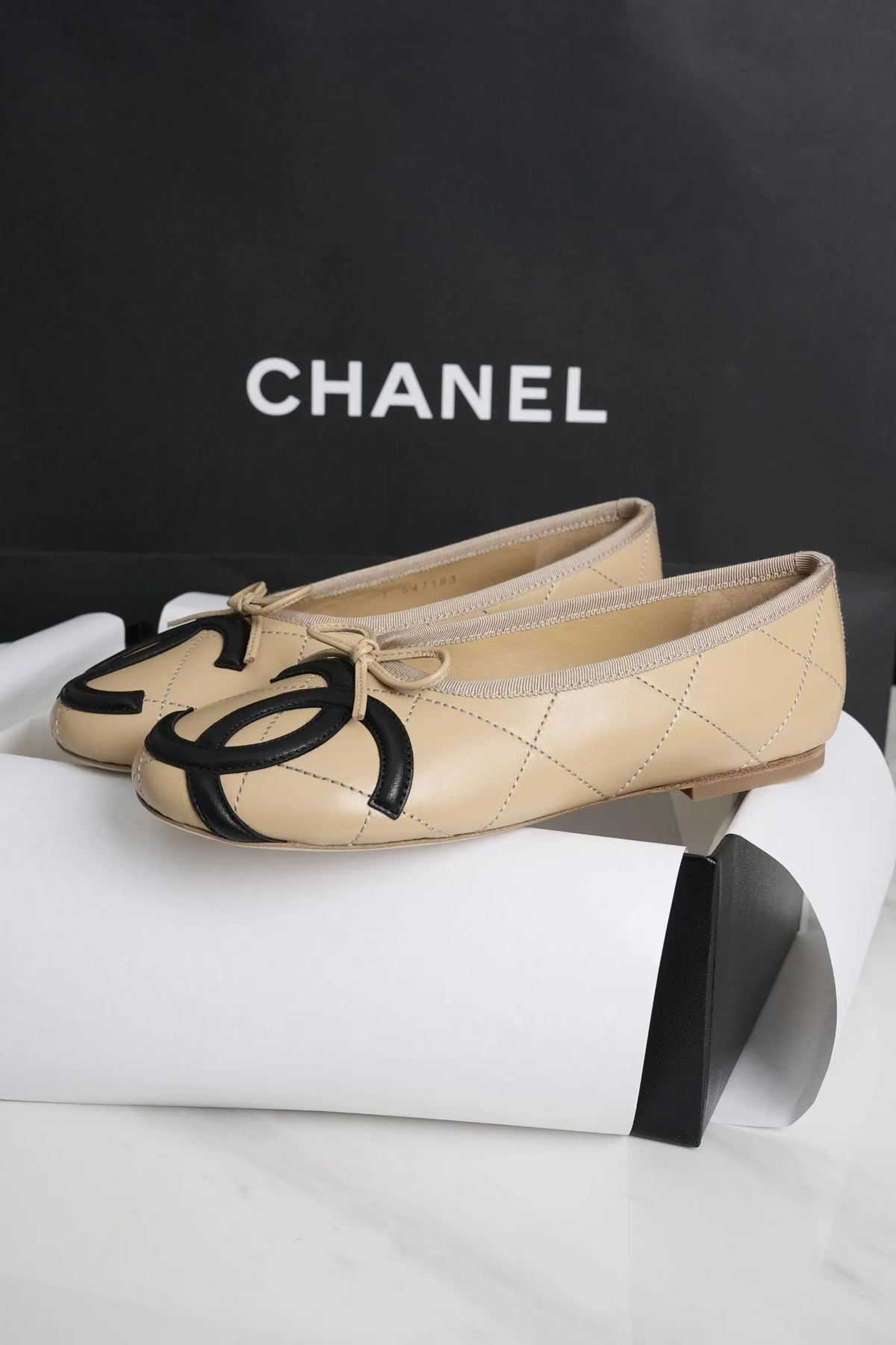 Chanel 26M Coco Apricot Cambon Shoes 317306