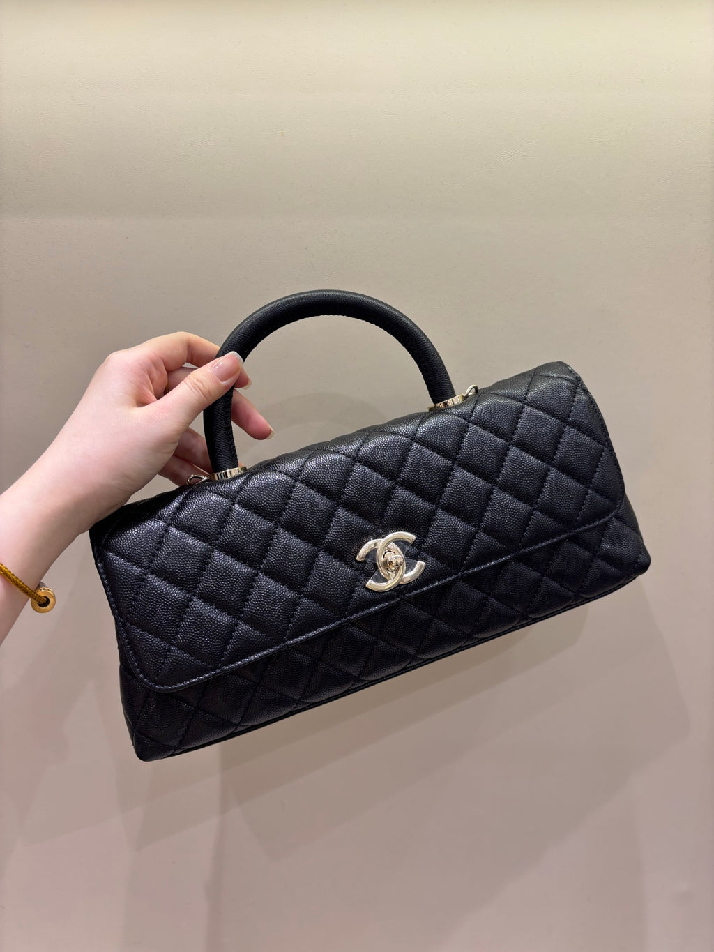 Chanel 26P Coco Handle Horizontal Bag Caviar Calfskin