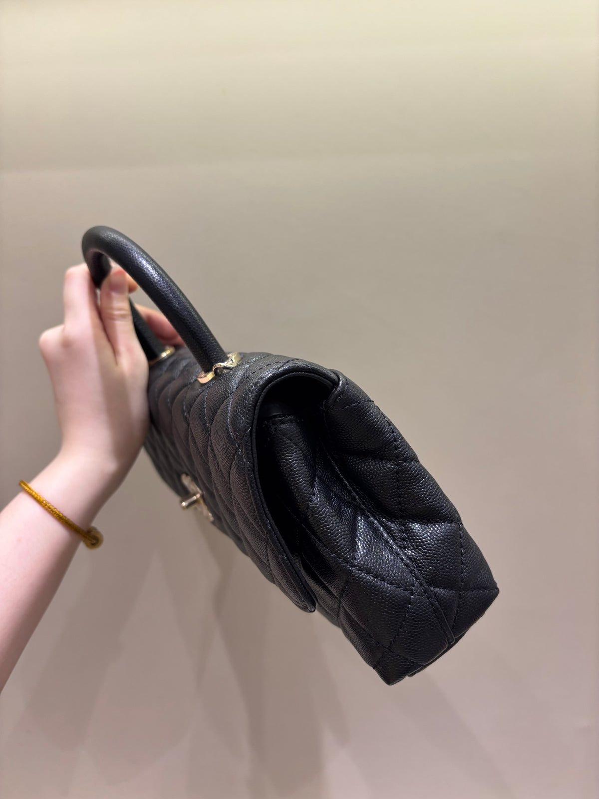Chanel 26P Coco Handle Horizontal Bag Caviar Calfskin