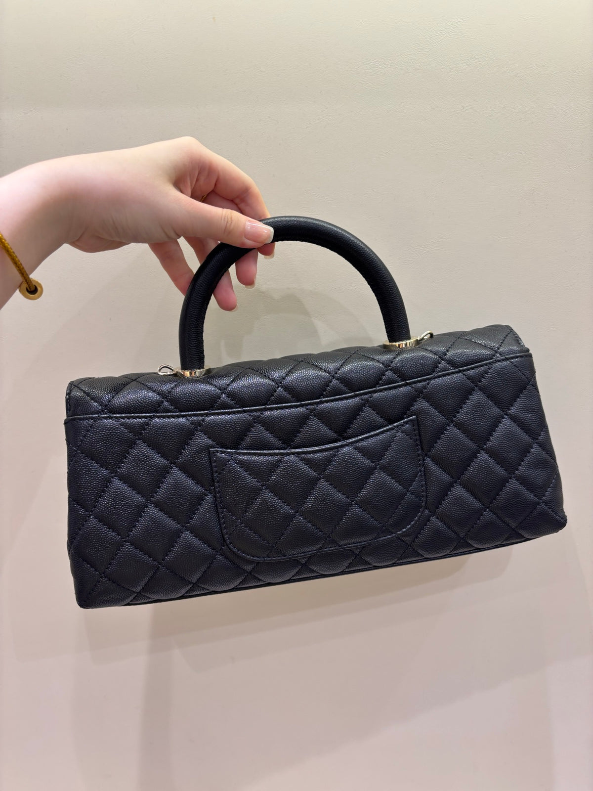 Chanel 26P Coco Handle Horizontal Bag Caviar Calfskin