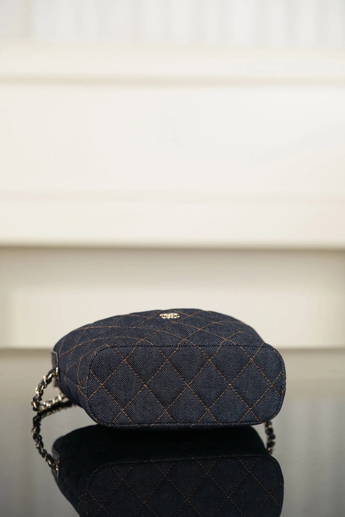 Chanel 26P Lunch Box Bag Dark Denim Blue 26030801