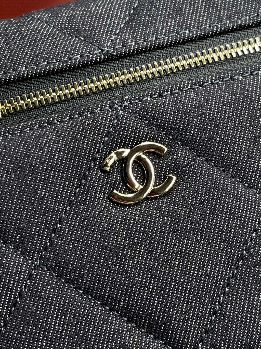 Chanel 26P Lunch Box Bag Dark Denim Blue 4936