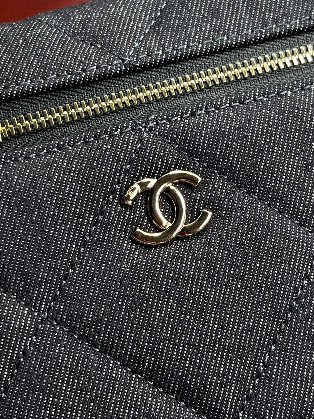 Chanel 26P Lunch Box Bag Dark Denim Blue 4936