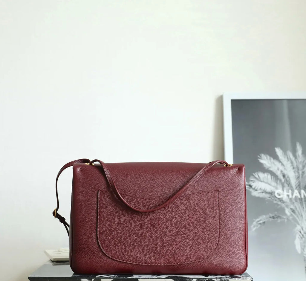 Chanel 26P Maxi Large Flap Bag Calfskin Leather C-572