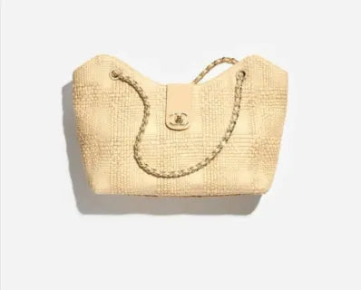 CHANEL 26P Woven Grass Shopping Bag