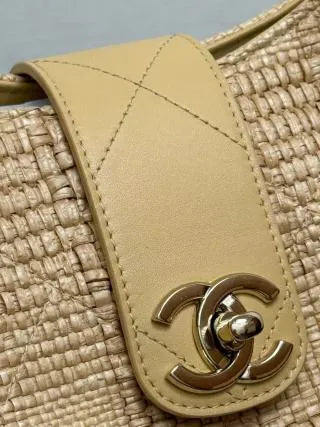 CHANEL 26P Woven Grass Shopping Bag