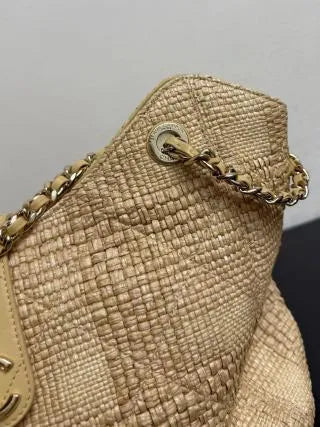 CHANEL 26P Woven Grass Shopping Bag