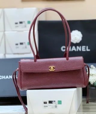 Chanel 26S Baguette Handbag Grained Leather 2350025001930
