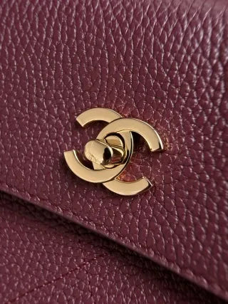 Chanel 26S Baguette Medium Handbag Caviar Leather AS6428