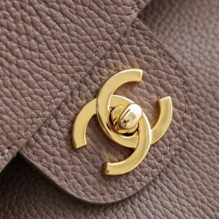 Chanel 26S Classic Flap Large Handbag Caviar Leather Brown 210401402130