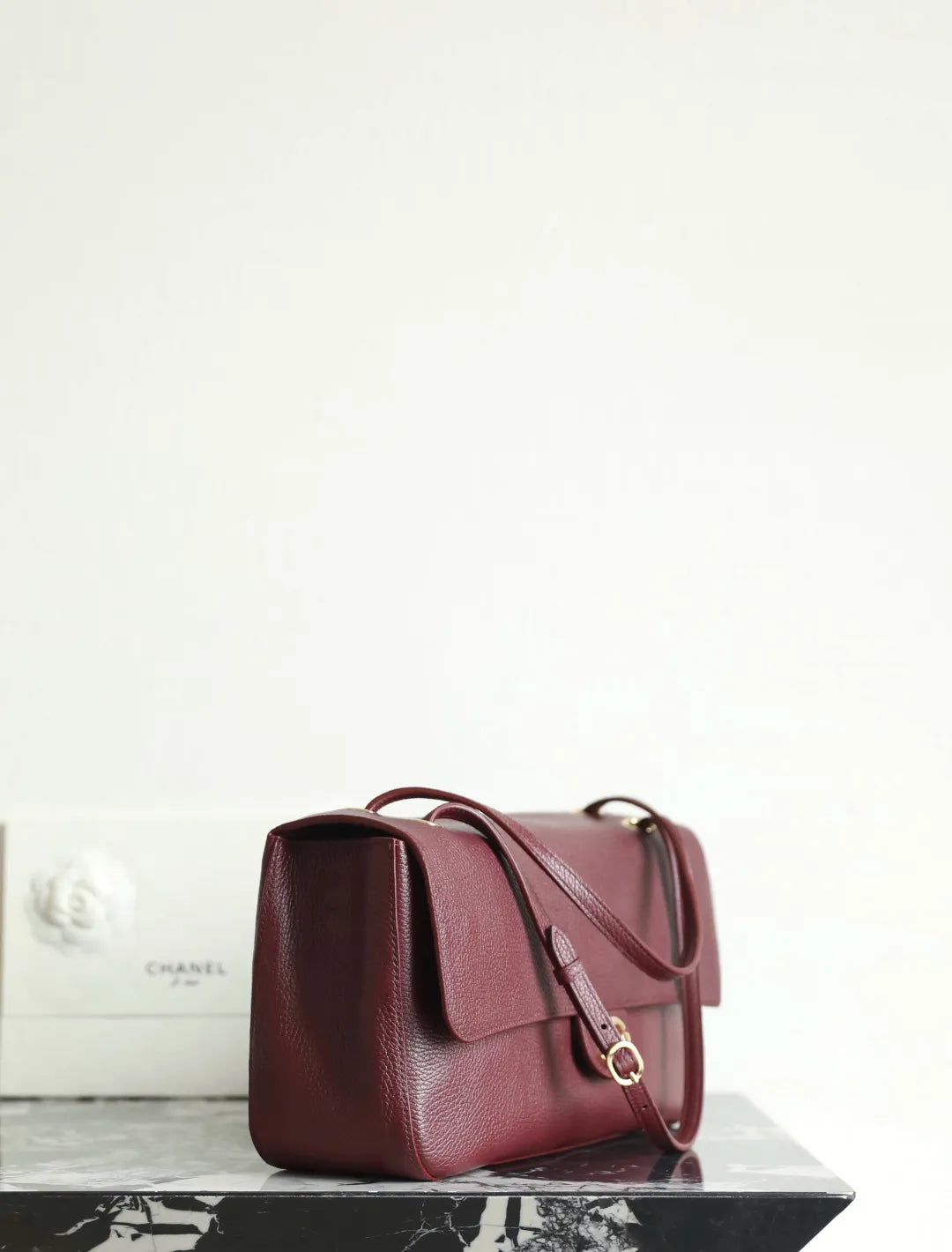 Chanel 26S Maxi Small Flap Bag Pebbled Calfskin C-532