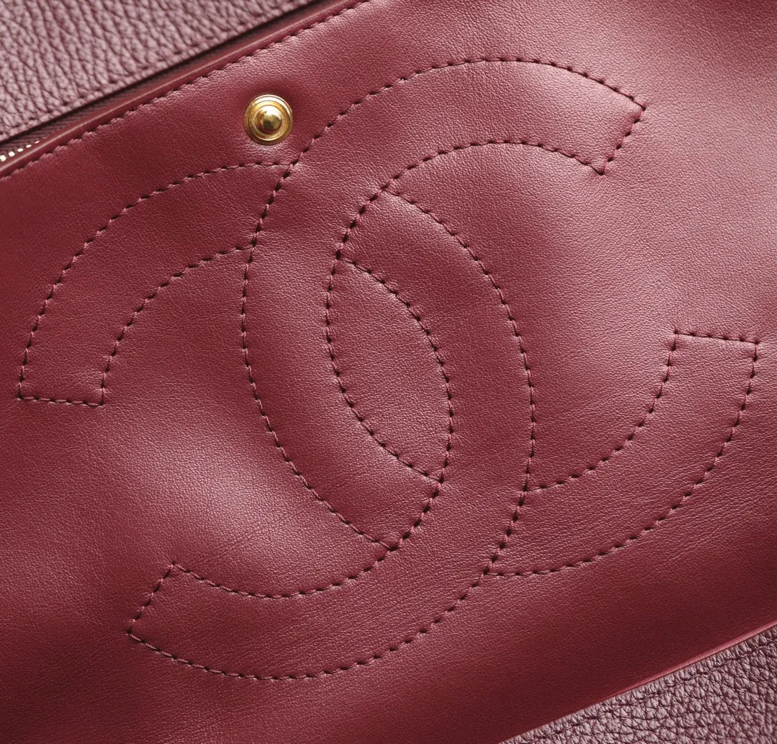 Chanel 26S Maxi Small Flap Bag Pebbled Calfskin C-532