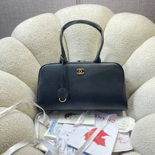 Chanel 26SS Bowling Bag Black and Gold 6211