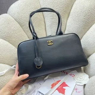 Chanel 26SS Bowling Bag Black and Gold 6211