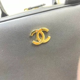 Chanel 26SS Bowling Bag Black and Gold 6211