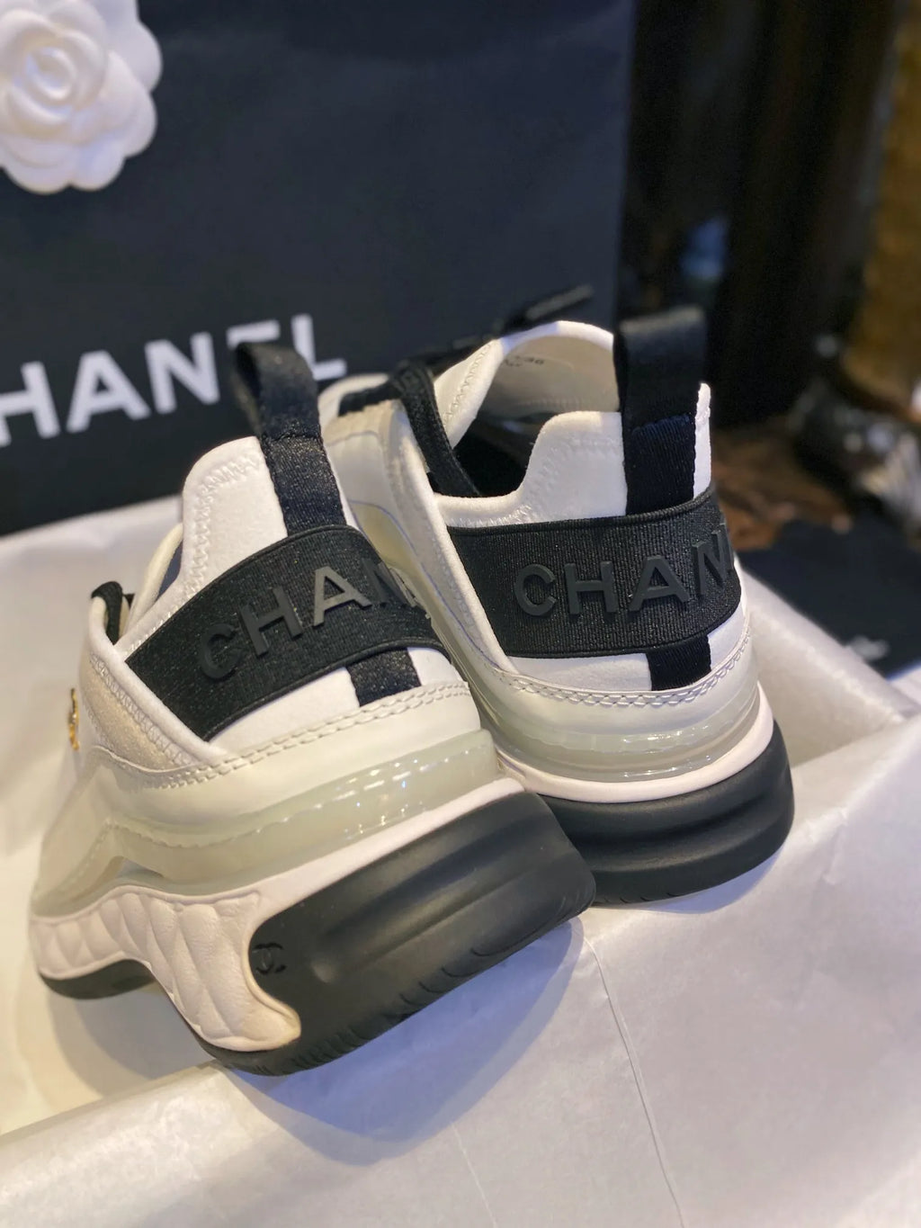 Chanel Black Classic Dad Sneakers 543391