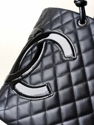 Chanel Cambon Large Tote Bag Black and White