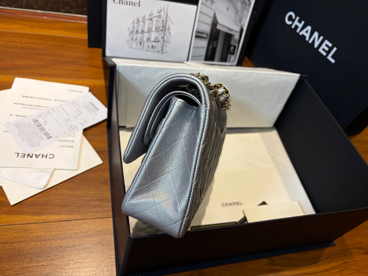 CF 2.55 Grained Lambskin Shoulder Bag