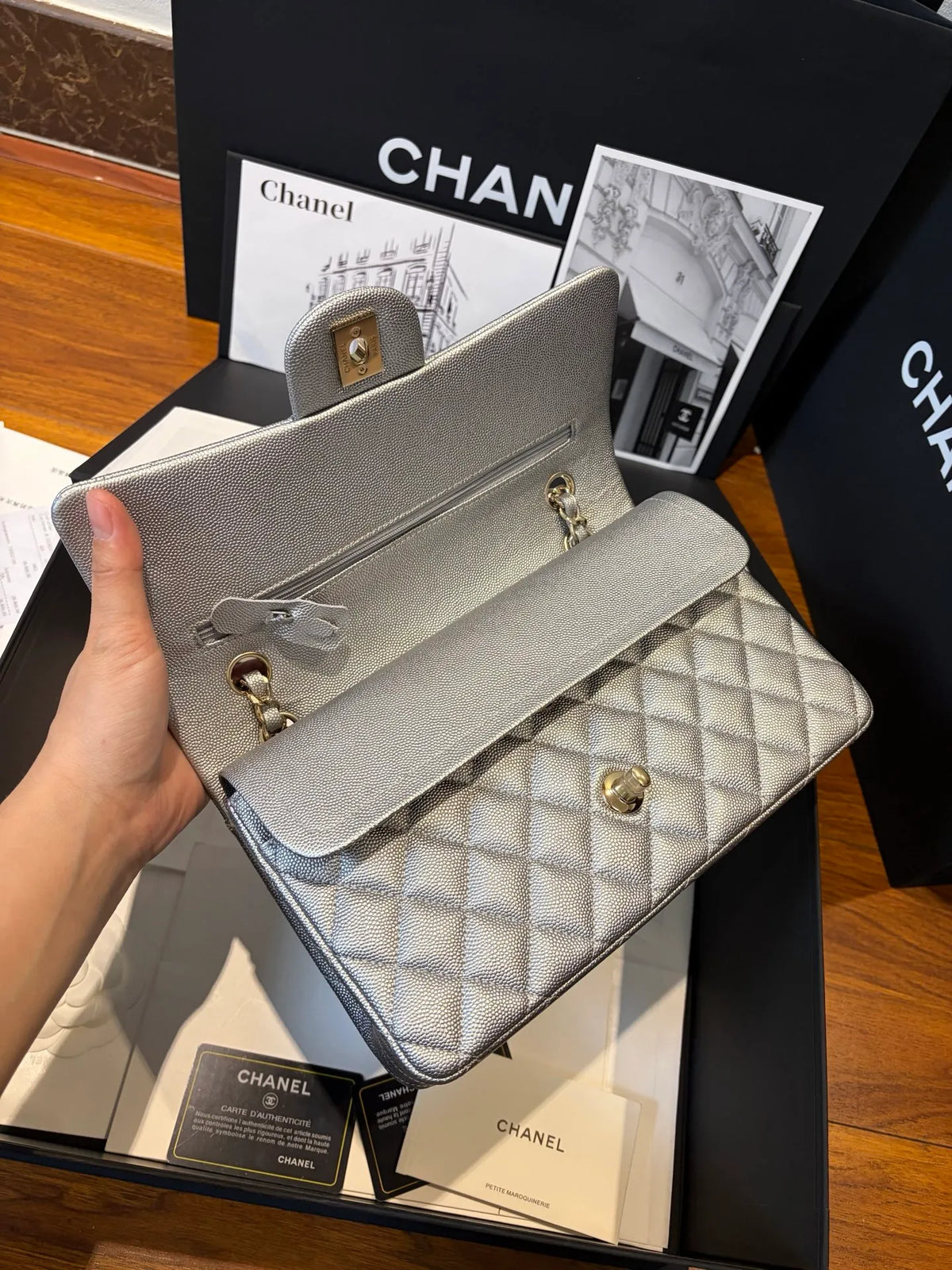 CF 2.55 Grained Lambskin Shoulder Bag