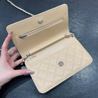 Ch@nel Classic Diamond-Quilted Caviar Leather Crossbody Bag 139911