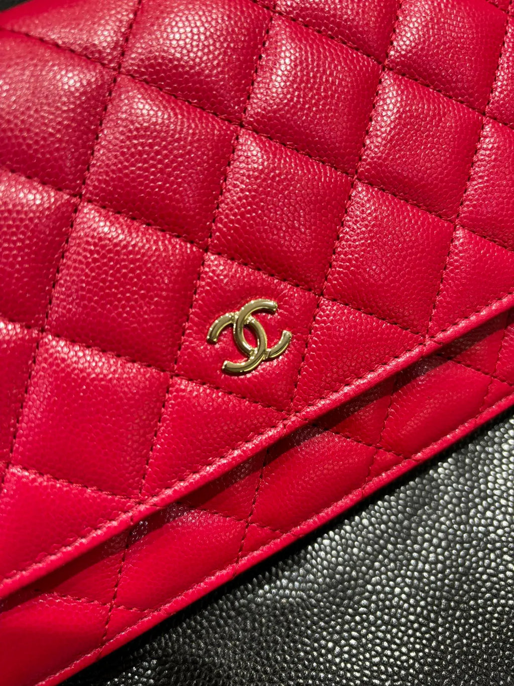 Ch@nel Classic Diamond-Quilted Caviar Leather Crossbody Bag 139914