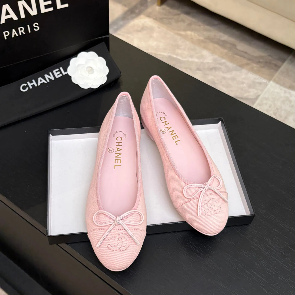 Chanel Classic Slingback Ballet Flats Lambskin Leather