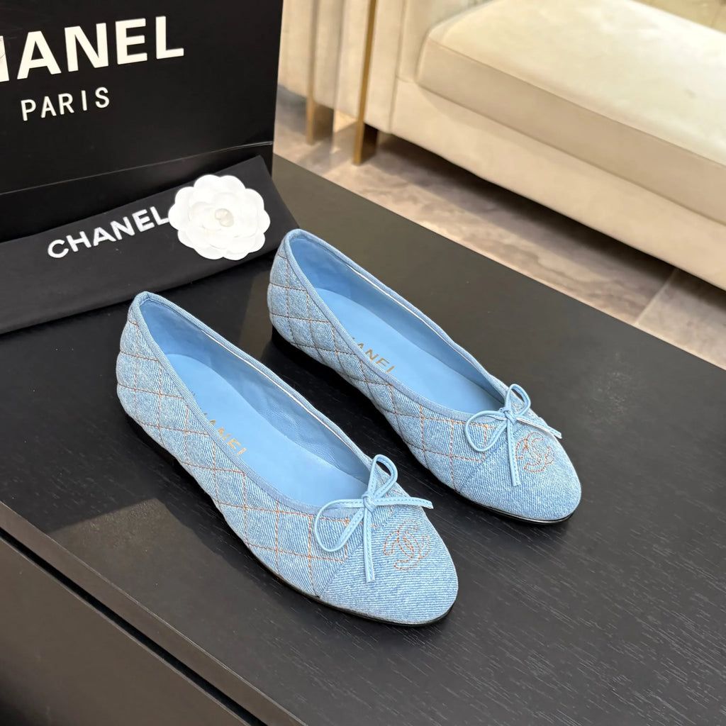Chanel Classic Slingback Ballet Flats Lambskin Leather