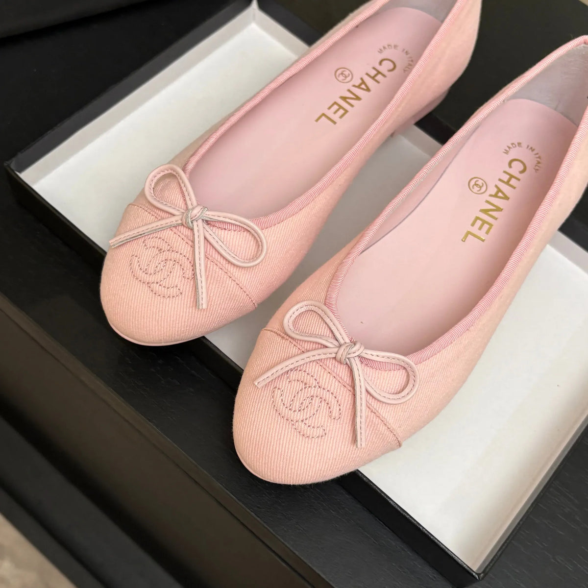 Chanel Classic Slingback Ballet Flats Lambskin Leather