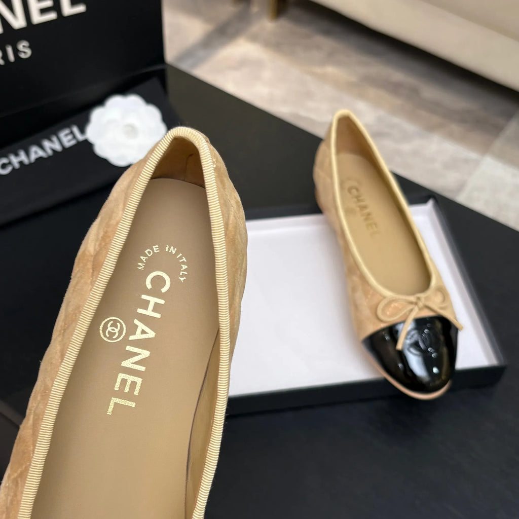 Chanel Classic Slingback Ballet Flats Lambskin Leather