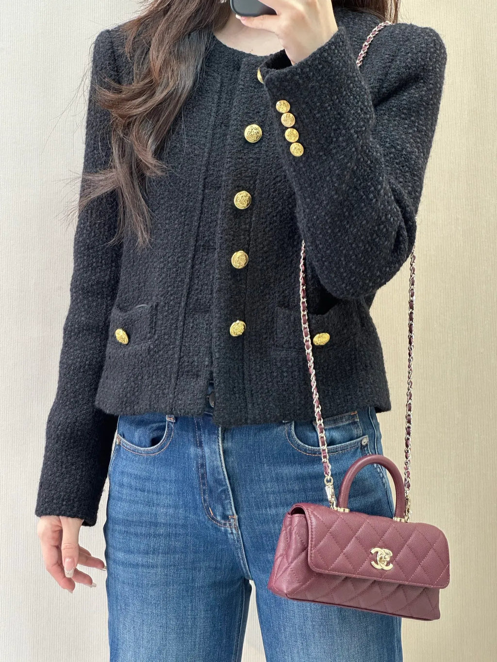 CHANEL Coco Handle Baguette Bag
