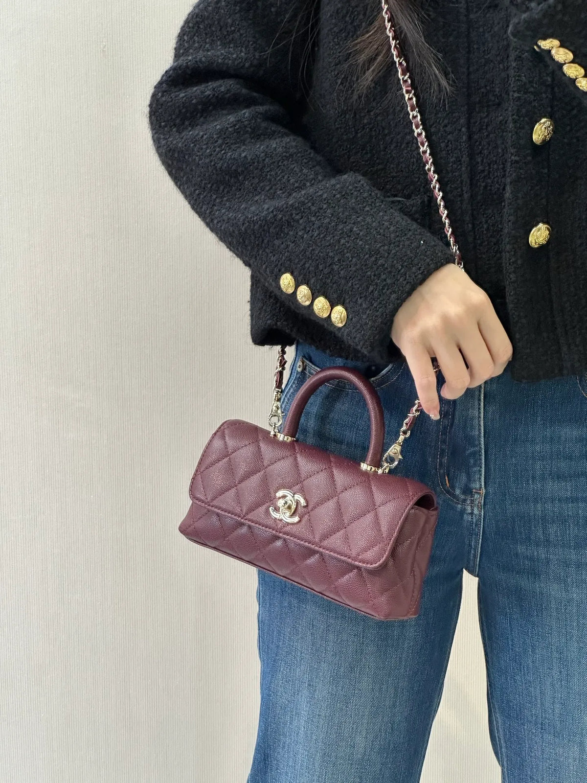 CHANEL Coco Handle Baguette Bag