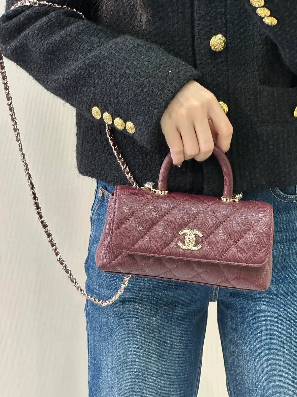 CHANEL Coco Handle Baguette Bag