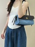 CHANEL Denim Baguette Bag