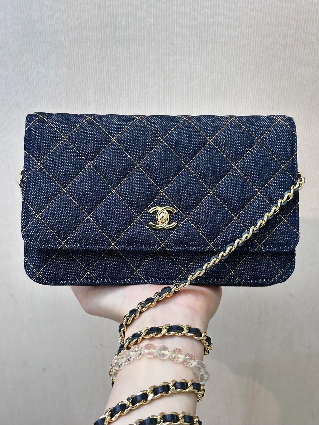 CHANEL Denim WOC