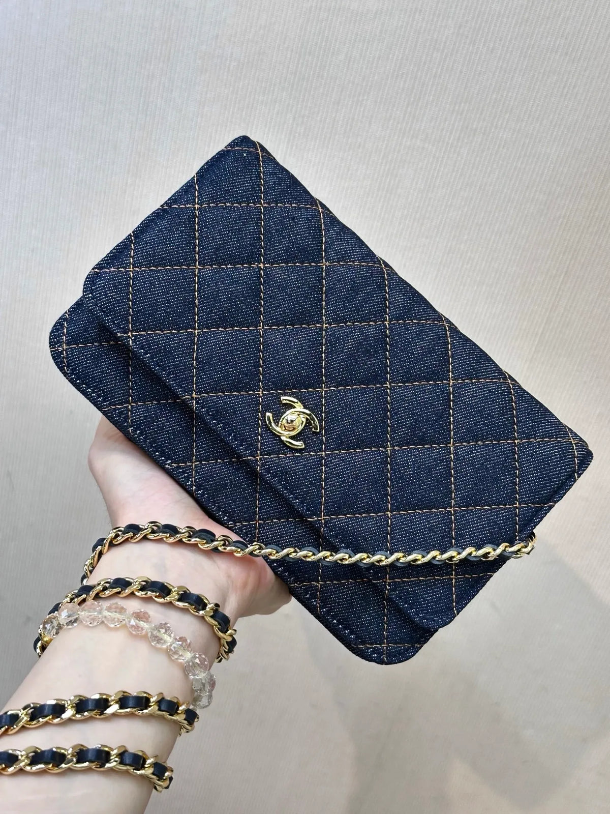 CHANEL Denim WOC
