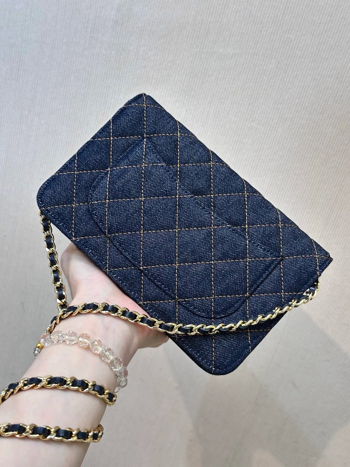CHANEL Denim WOC
