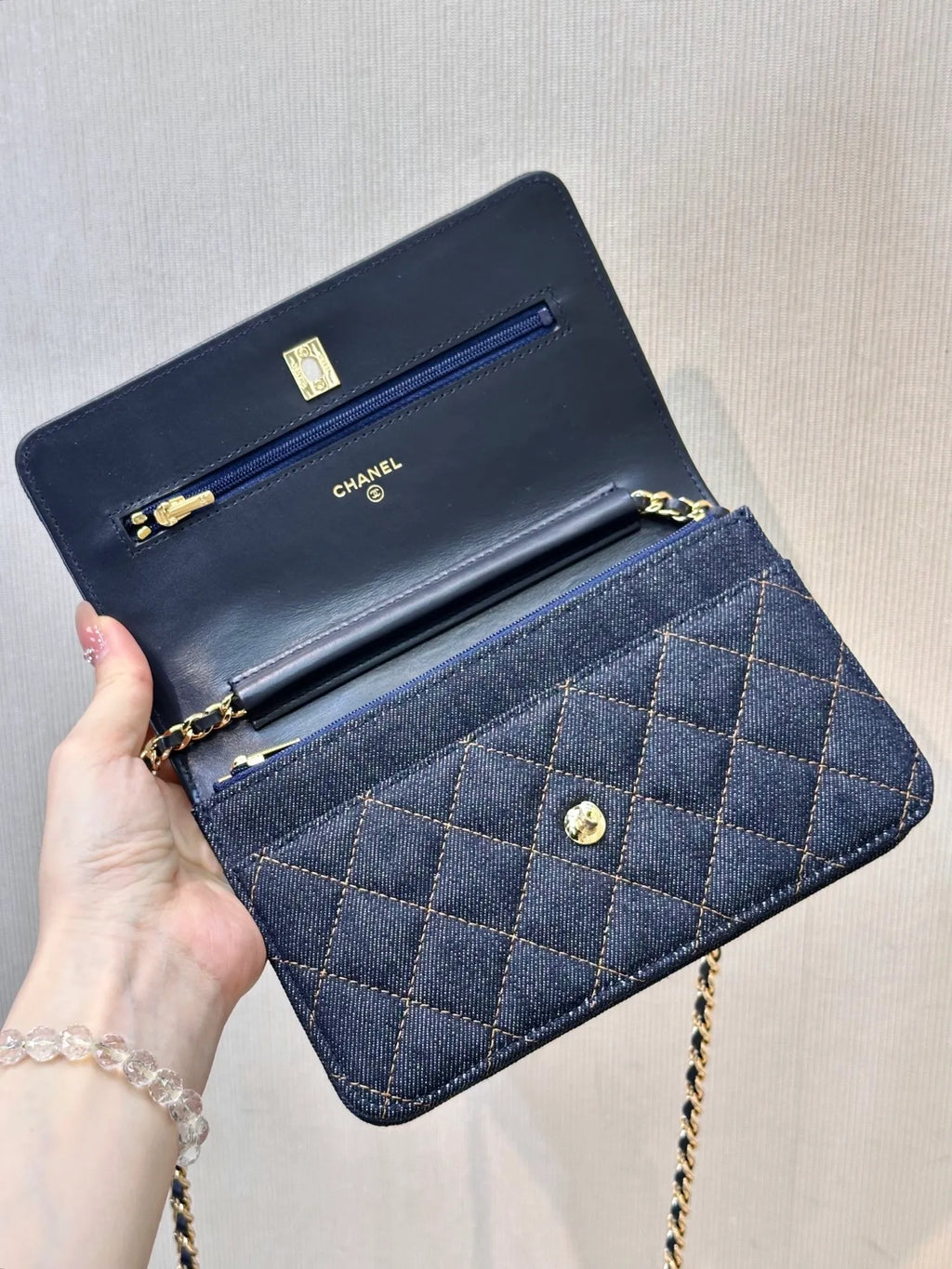 CHANEL Denim WOC