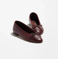 CHANEL Diamond Grid Flat Shoes