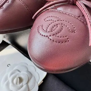 CHANEL Diamond Grid Flat Shoes