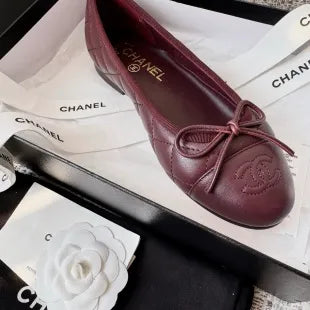 CHANEL Diamond Grid Flat Shoes