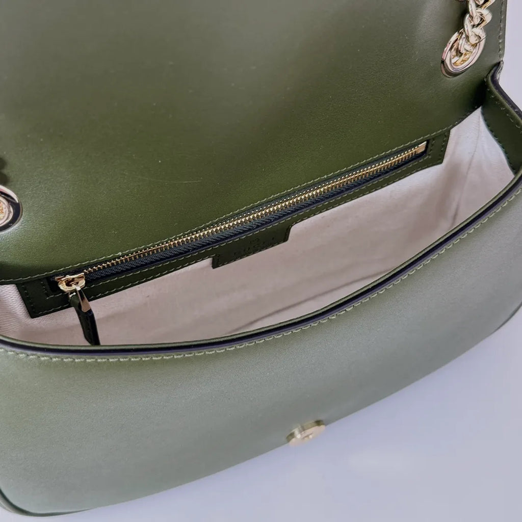 Chanel Frosted Flap Shoulder Bag Leather 815715
