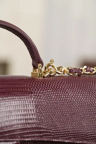 CHANEL Lizard Pattern Horizontal Chain Bag