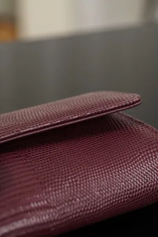 CHANEL Lizard Pattern Horizontal Chain Bag