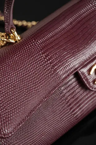 CHANEL Lizard Pattern Horizontal Chain Bag