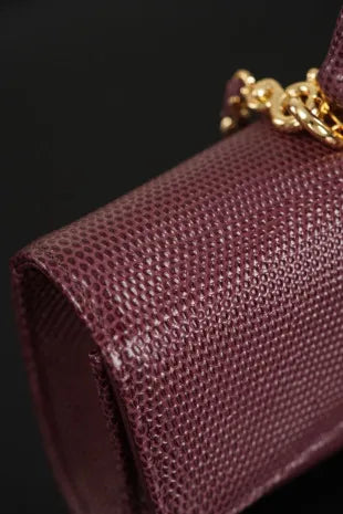 CHANEL Lizard Pattern Horizontal Chain Bag