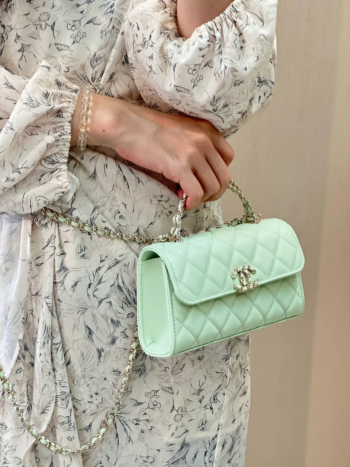 CHANEL Mini Kelly Handle Bag