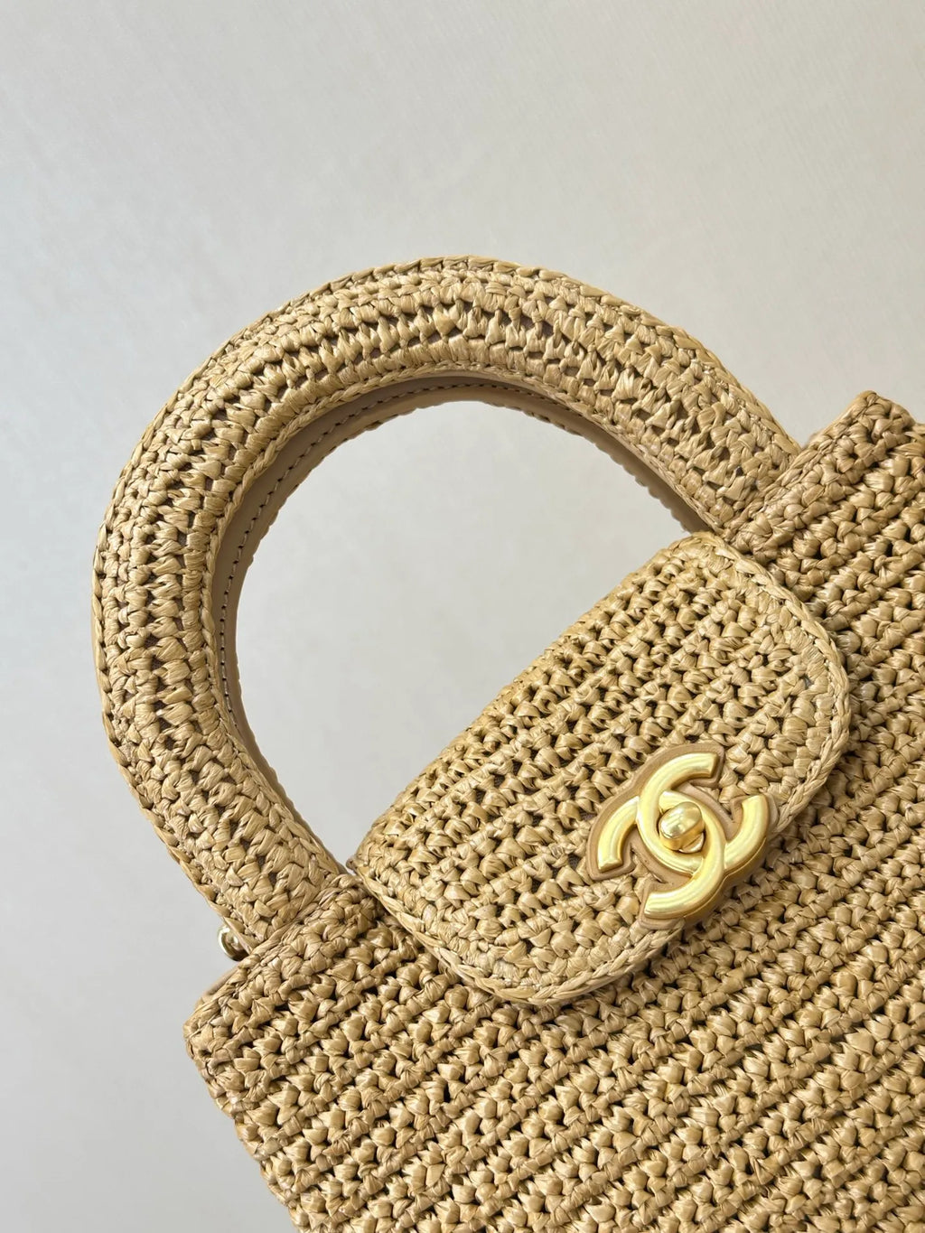 CHANEL Raffia Kelly Bag